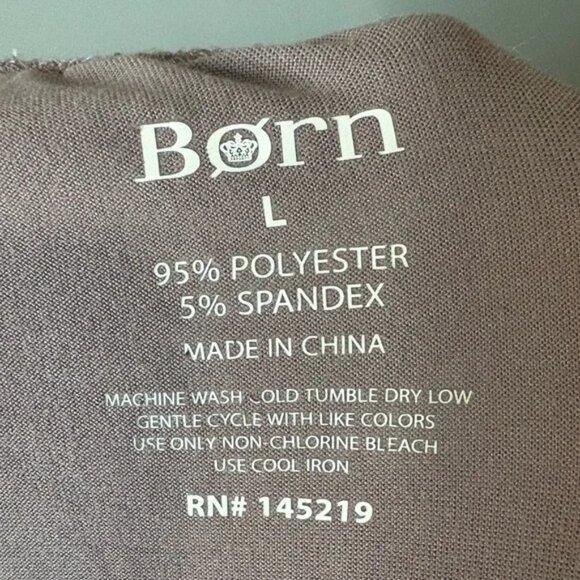 Born size large super soft Women's Pajama lounge Pants in Taupe straight leg - Picture 2 of 6